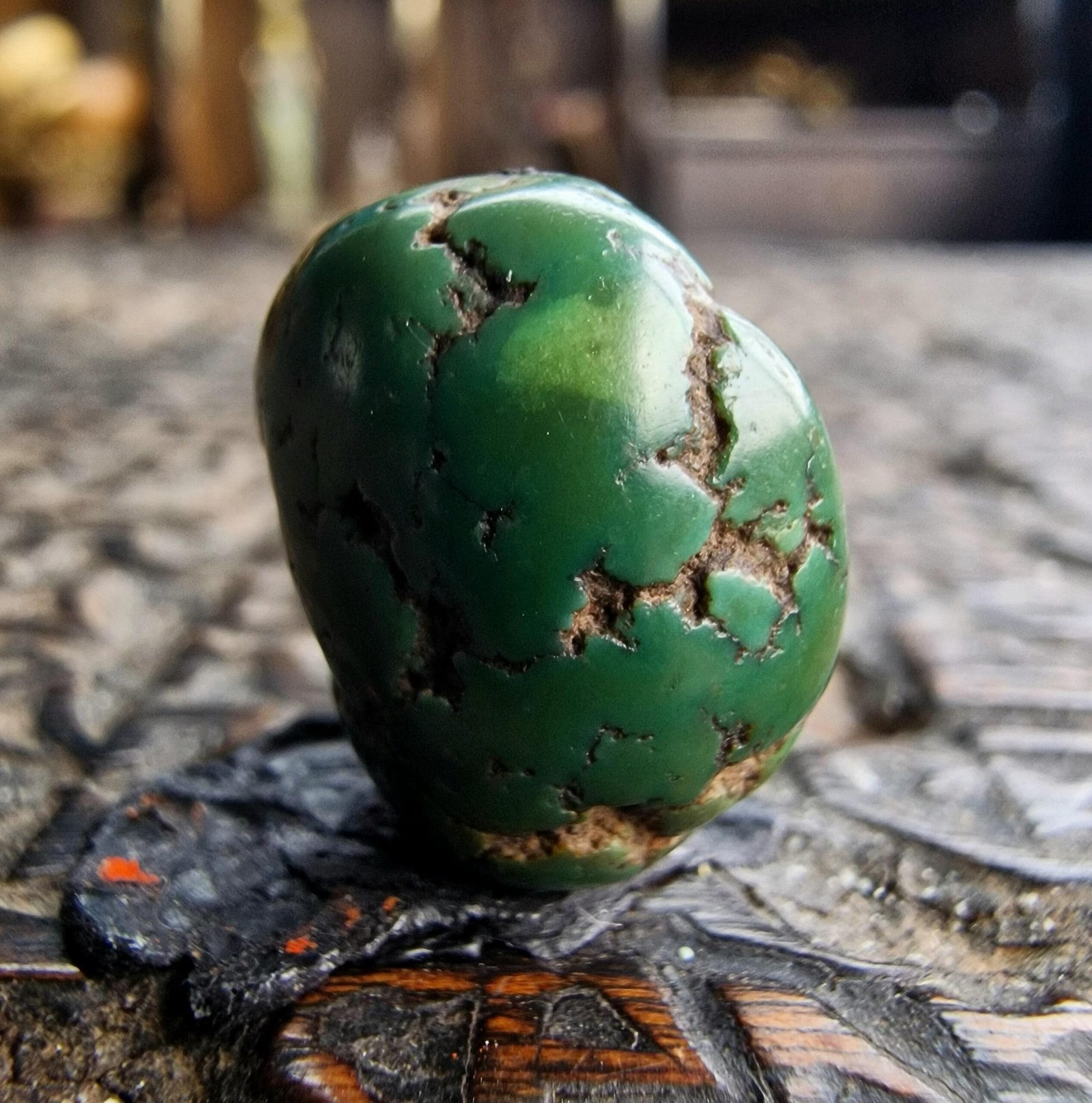 17th Cen Turquoise bead - Image 5