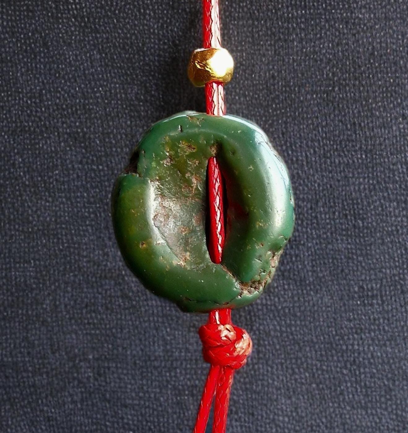 17th Cen Turquoise bead - Image 6