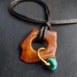 Hand-carved Kapala skull bone bead with an authentic ritual patina.