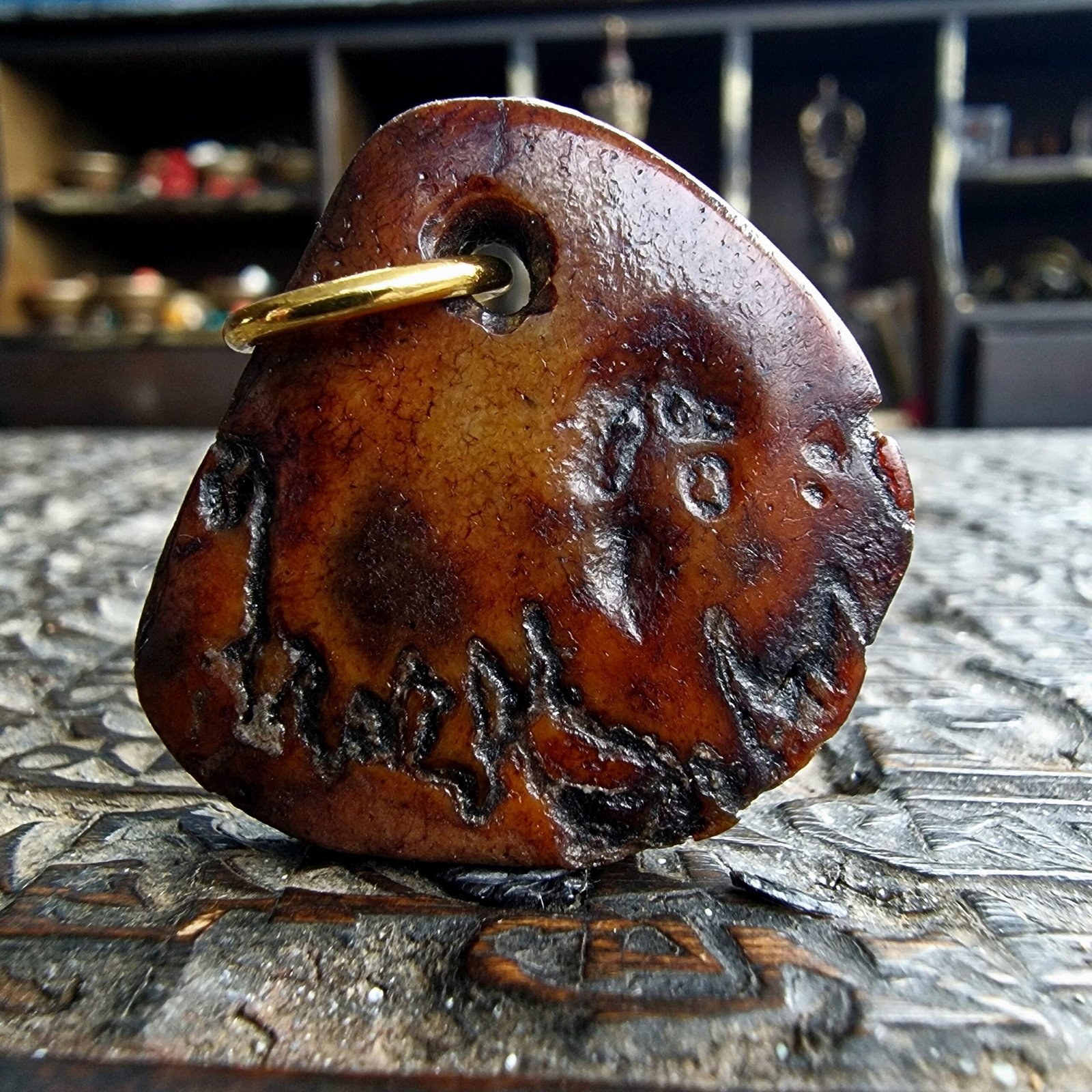 Unique Tibetan - Kapala Skull Amulet - Image 4