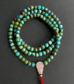 Genuine Turquoise Mala Necklace - 108 Beads - Image 5