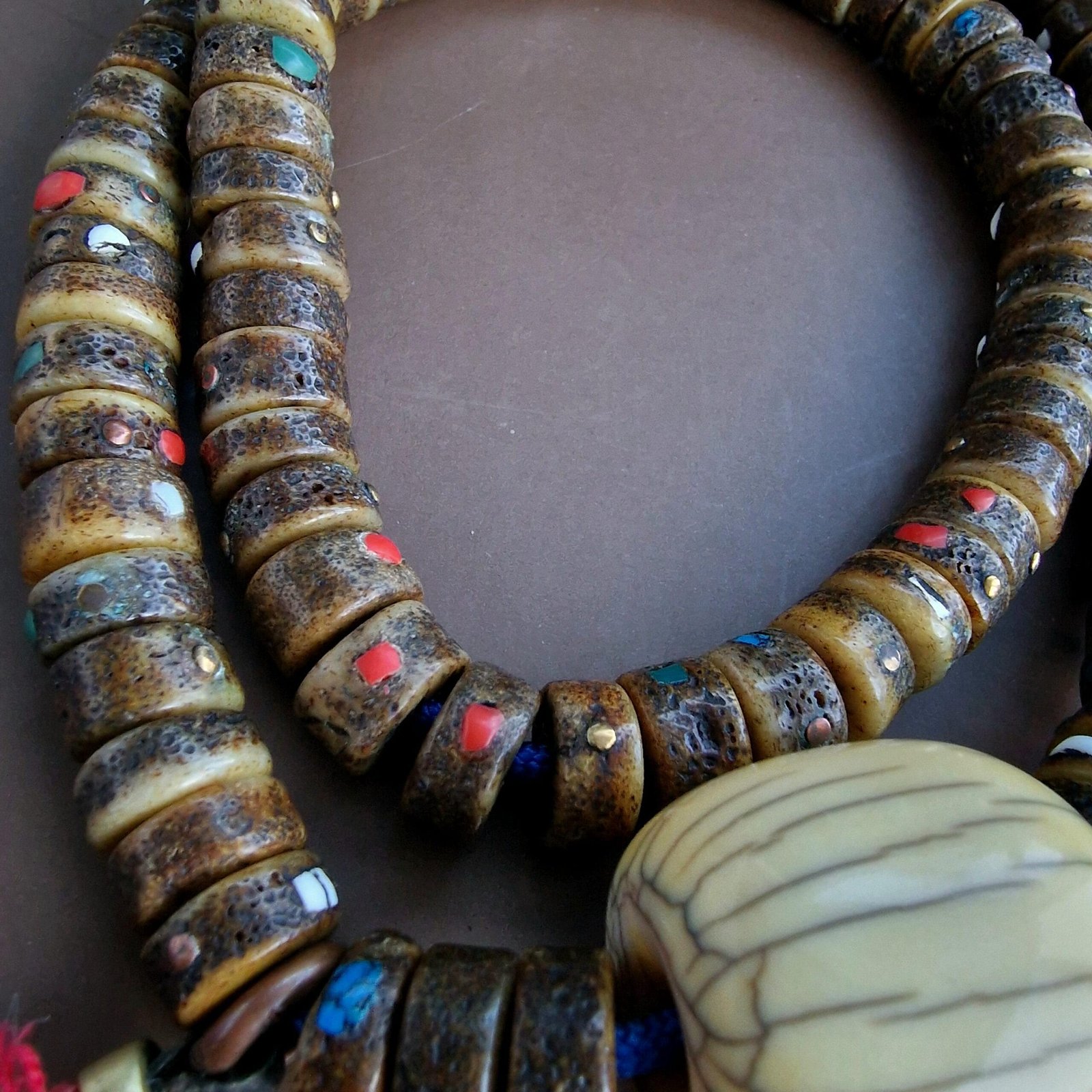 Kapala mala coral turquoise adorned - Image 2