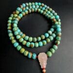 Genuine Turquoise Mala Necklace - 108 Beads - Image 7