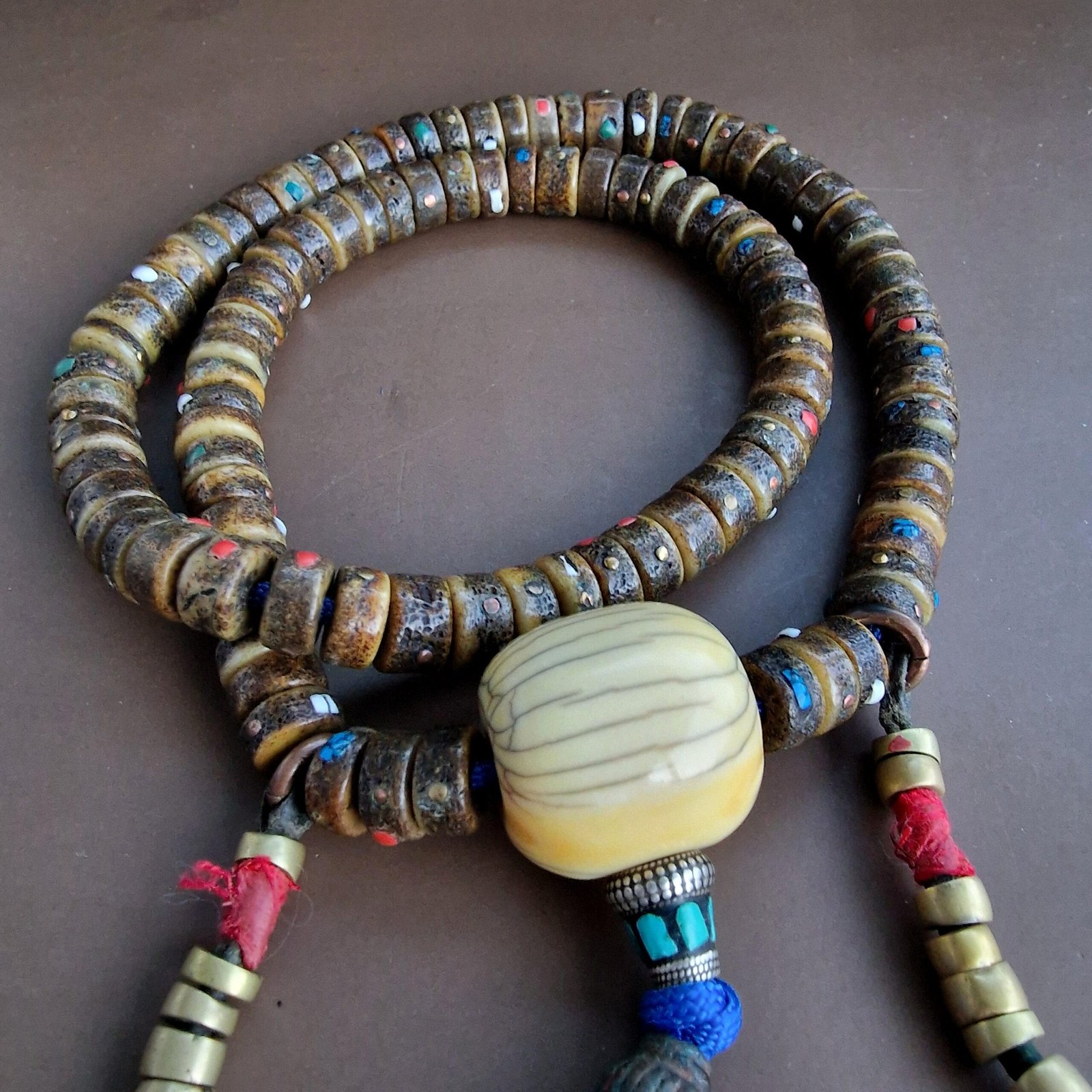 Kapala mala coral turquoise adorned - Image 5