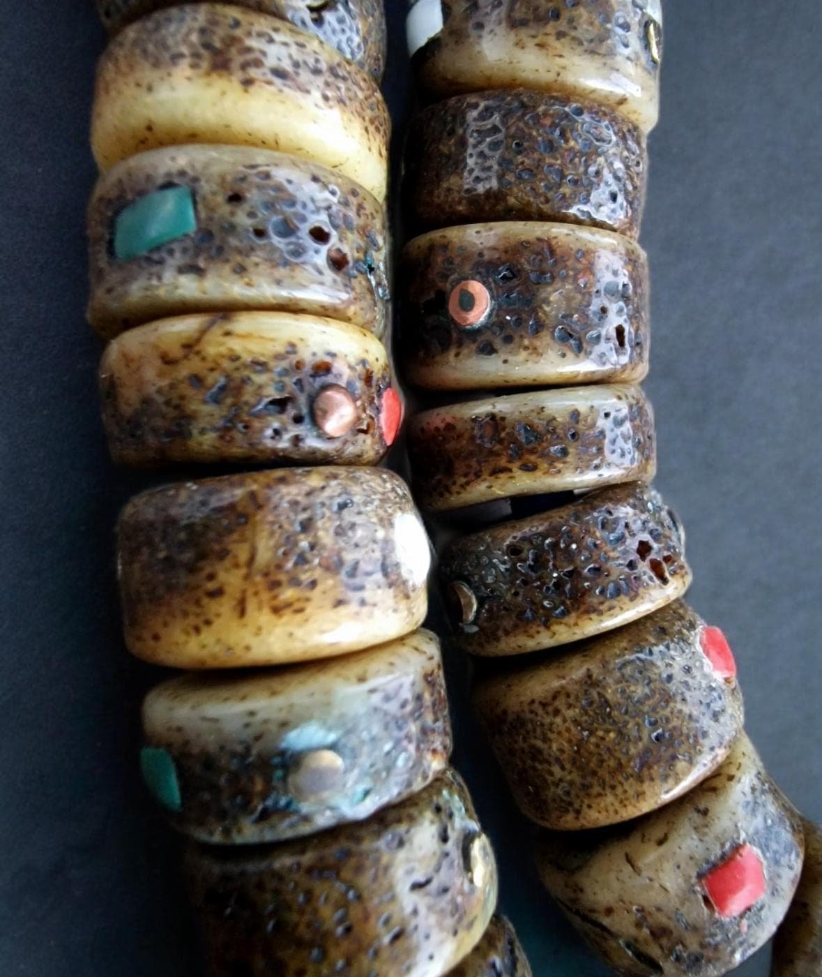 Kapala mala coral turquoise adorned - Image 10