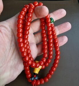 Unique Sherpa - Coral Prayer Beads - Image 5