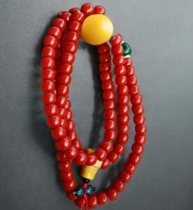Unique Sherpa - Coral Prayer Beads - Image 10