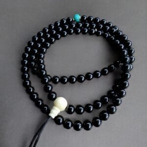 Antique Tibetan Prayer beads Mala old 108, Tibetan Turquoise, red Coral, Dzi beads, Bodhi Mala 108, Kapala skull beads, Special Gifts