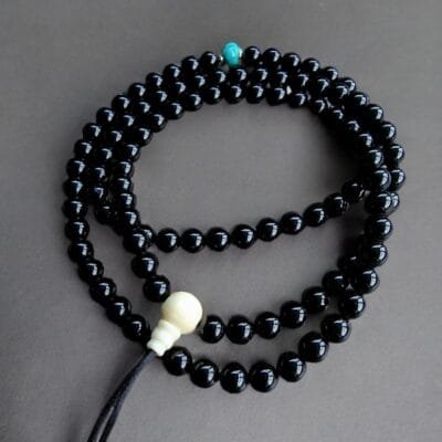 Antique Tibetan Prayer beads Mala old 108, Tibetan Turquoise, red Coral, Dzi beads, Bodhi Mala 108, Kapala skull beads, Special Gifts