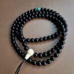 Unique Tourmaline Mala - Tibetan Turquoise - Image 6