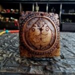 Kapala Double Fish Amulet – Hand Carved Ritual Bone Pendant - Image 5