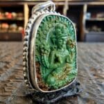 Unique Sacred - Tibetan Turquoise Amulet - Image 3