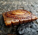 Kapala Double Fish Amulet – Hand Carved Ritual Bone Pendant - Image 7