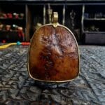 Kapala Amulet – Lama Skull Bone with Brass Frame Ritual Pendant - Image 8