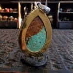 Sacred Avalokiteshvara Turquoise Ghau - Antique - Image 4