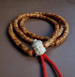 Antique Tibetan Meditation Mala old 108, Tibetan Turquoise, red Coral, Dzi beads, Bodhi Mala Prayer beads, Kapala skull beads, Special Gifts