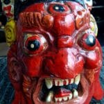 Unique Mahakala Mask - Antique Tibetan - Image 4