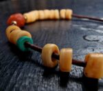 Tibetan antique Bracelet/Necklace | Prayer beads, old bodhi mala 108, antique Coral, Dzi beads, Tibetan Turquoise, Special Gifts - Image 3