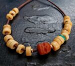 Tibetan antique Bracelet/Necklace | Prayer beads, old bodhi mala 108, antique Coral, Dzi beads, Tibetan Turquoise, Special Gifts - Image 4