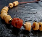 Tibetan antique Bracelet/Necklace | Prayer beads, old bodhi mala 108, antique Coral, Dzi beads, Tibetan Turquoise, Special Gifts - Image 6