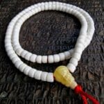 Antique Shell Mala Necklace - Authentic Tibetan Beads - Image 6
