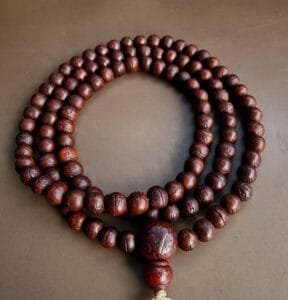 Antique Tibetan Meditation Mala old 108, Tibetan Turquoise, red Coral, Dzi beads, Bodhi Mala Prayer beads, Kapala skull beads, Special Gifts