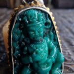 Turquoise Mahakala ghau Sculpture - Image 2