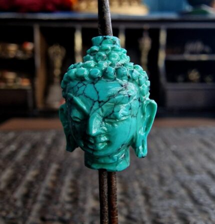 Tibetan Turquoise Beads close up