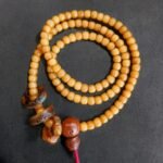 Tibetan antique mala prayer beads Necklace | Prayer beads, old bodhi mala 108, antique Coral, Dzi beads, Tibetan Turquoise, Special Gift