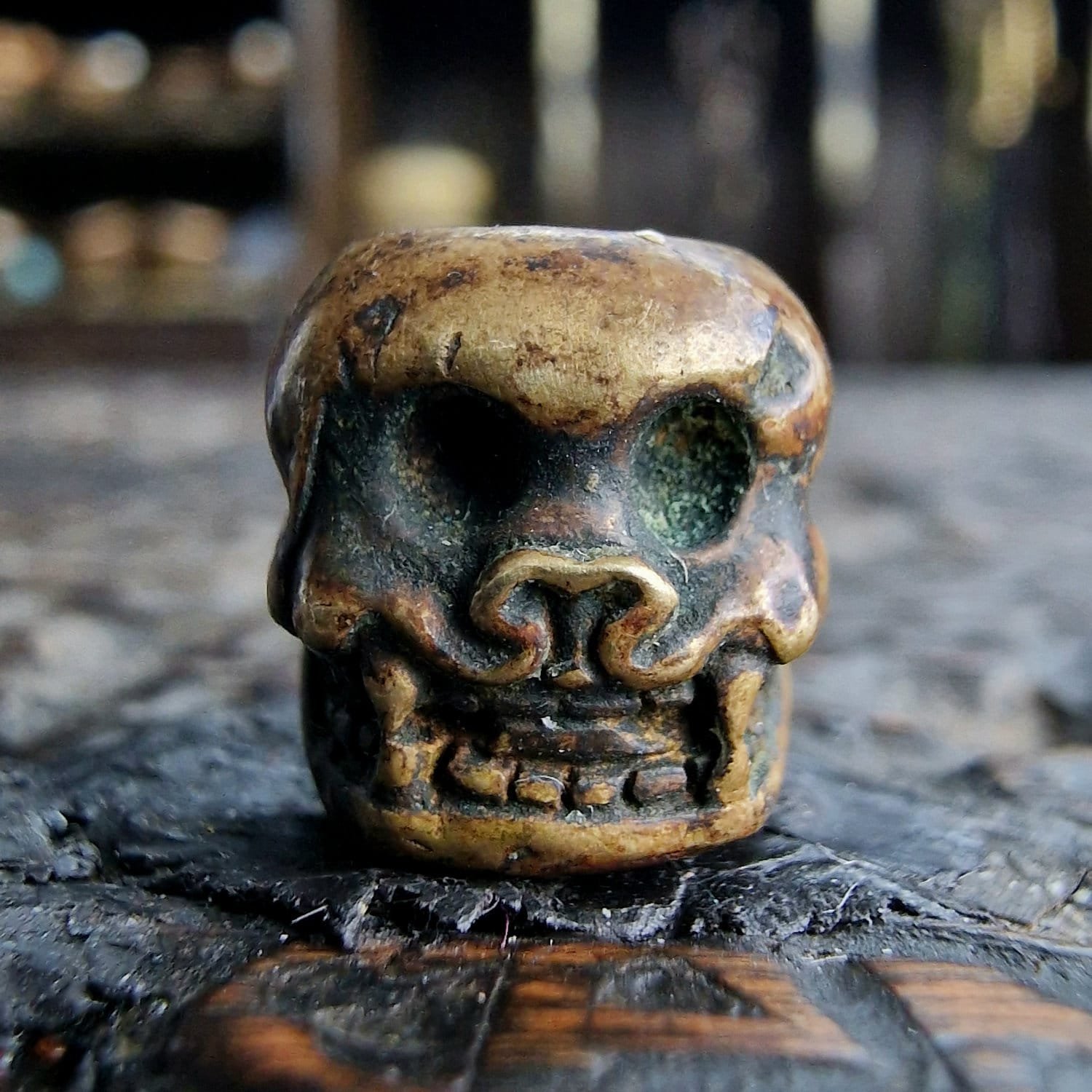 Antique Tibetan Amulet Thogchag| Sky Metal Alloy Talisman|20th Century| - Image 2