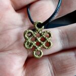 Antique Tibetan Amulet Thogchag| Sky Metal Alloy Talisman|20th Century| Rare Buddhist Protection Pendant| Turquoise, antique Coral, Dzi bead - Image 5