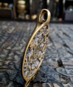 Antique Tibetan Amulet Thogchag| Sky Metal Alloy Talisman|20th Century| Rare Buddhist Protection Pendant| Turquoise, antique Coral, Dzi bead - Image 8