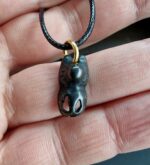 Antique Tibetan Amulet Thogchag| Sky Metal Alloy Talisman|20th Century| Rare Buddhist Protection Pendant| Turquoise, antique Coral, Dzi bead - Image 5