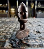 Antique Tibetan Amulet Thogchag| Sky Metal Alloy Talisman|20th Century| Rare Buddhist Protection Pendant| Turquoise, antique Coral, Dzi bead - Image 6