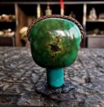 Tibetan antique Turquoise Guru bead| antique old Mala Prayer beads, bodhi mala 108, antique Coral, Dzi beads, Kapala Skull beads - Image 2