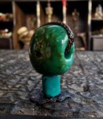 Tibetan antique Turquoise Guru bead| antique old Mala Prayer beads, bodhi mala 108, antique Coral, Dzi beads, Kapala Skull beads - Image 7