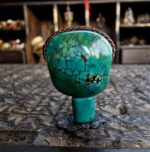 Tibetan antique Turquoise Guru bead| antique old Mala Prayer beads, bodhi mala 108, antique Coral, Dzi beads, Kapala Skull beads - Image 9