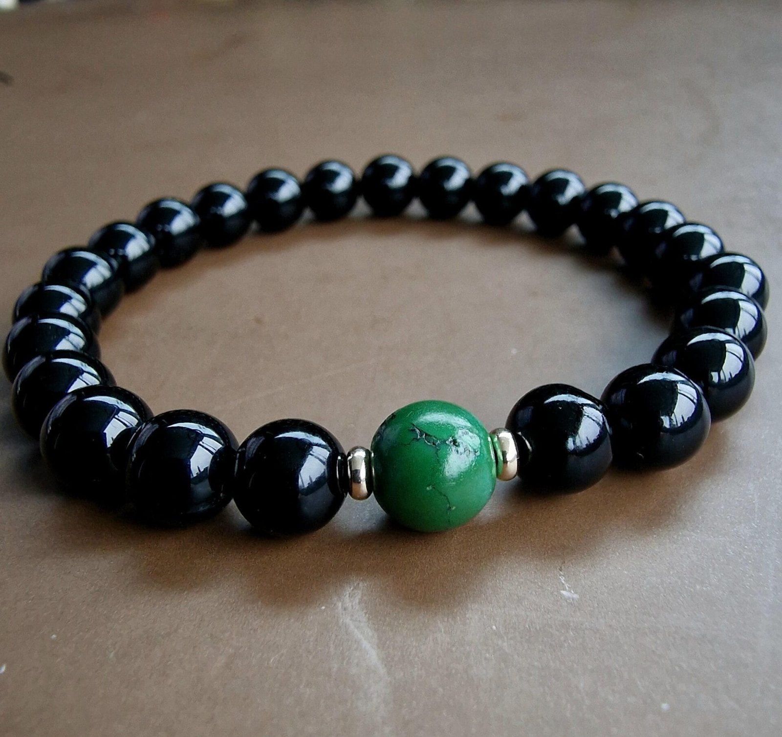 Agate Beads Bracelet and Turquoise - Image 2