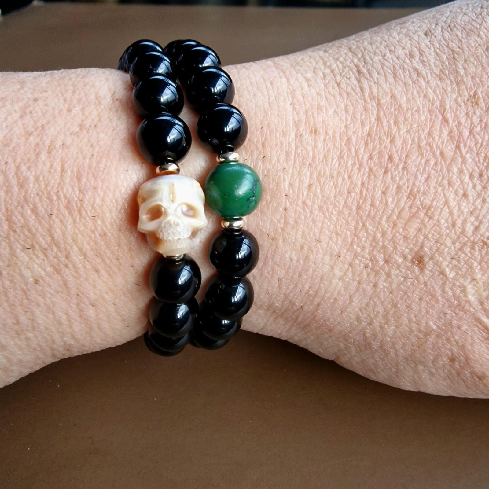 Agate Beads Bracelet and Turquoise - Image 4