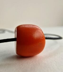 Antique Tibetan Coral Bead | Natural Red Coral Charm | 19th Century Amulet | Prayer Bead Focal | Himalayan Spiritual Talisman