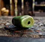 Tibetan Coral and Turquoise beads | Rare Barrel Red Coral Beads | 19th Century Amulet, Dzi Flanking Beads ,Himalayan Prayer Talisman - Image 3