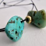 Ancient Tibetan Turquoise Necklace | Natural Coral Bead Amulet | 100 Year Old Talisman | Gold Filled Spacers | Himalayan Spiritual Jewelry - Image 3