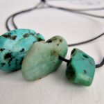 Ancient Tibetan Turquoise Necklace | Natural Coral Bead Amulet | 100 Year Old Talisman | Gold Filled Spacers | Himalayan Spiritual Jewelry - Image 5