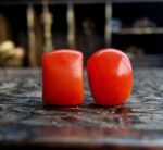 Tibetan Coral and Turquoise beads | Rare Barrel Red Coral Beads | 19th Century Amulet, Dzi Flanking Beads ,Himalayan Prayer Talisman - Image 4