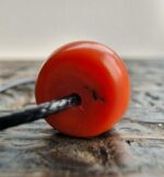 Antique Tibetan Coral Bead | Natural Red Coral Charm | 19th Century Amulet | Prayer Bead Focal | Himalayan Spiritual Talisman - Image 6