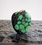 Tibetan Turquoise Bead: Natural 19th Century Gemstone (19mm x 16mm) - Image 2