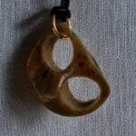 Tibetan Kapala Skull bone Amulet | Chitipati Pendant | Himalayan Spiritual Jewelry