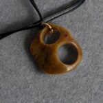 Antique Tibetan Kapala Ritual Bone Amulet | Early 20th Century Chitipati Eyes Pendant - Image 4
