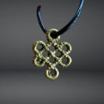 Antique Tibetan Amulet Thogchag| Sky Metal Alloy Talisman|20th Century| Rare Buddhist Protection Pendant| Turquoise, antique Coral, Dzi bead - Image 2