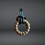 Antique Tibetan Amulet Thogchag| Sky Metal Alloy Talisman|20th Century| Rare Buddhist Protection Pendant| Turquoise, antique Coral, Dzi bead
